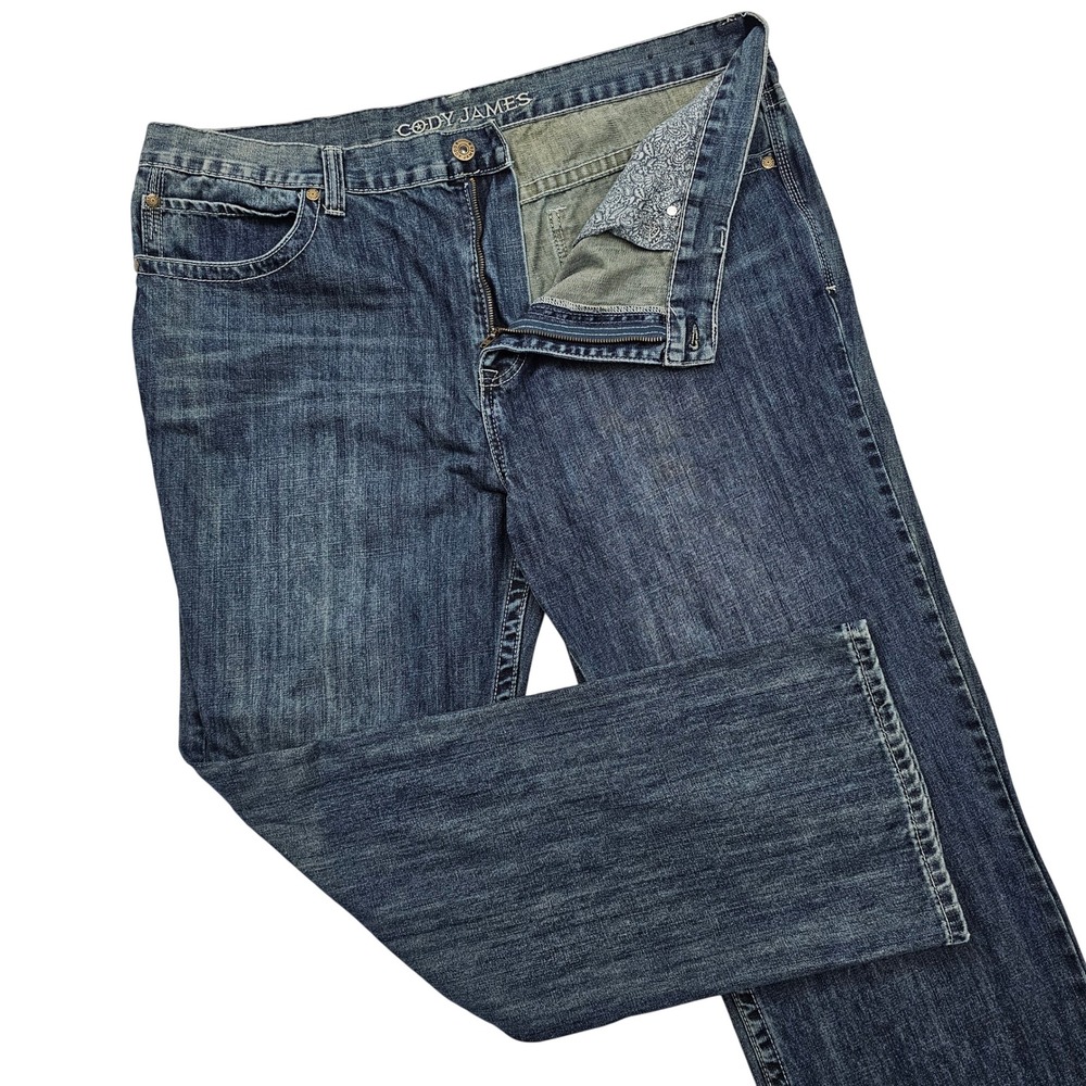 Cody James Jeans Mens 42x31 Blue Dusty Trail Straight Leg Western Cowboy Ranch